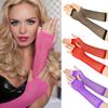 Multicolor Fishnet Stretch Gloves Sexy Long Handwear Half Finger Nightclub Party Etiquette Gloves Summer Sun Protection Sleeves