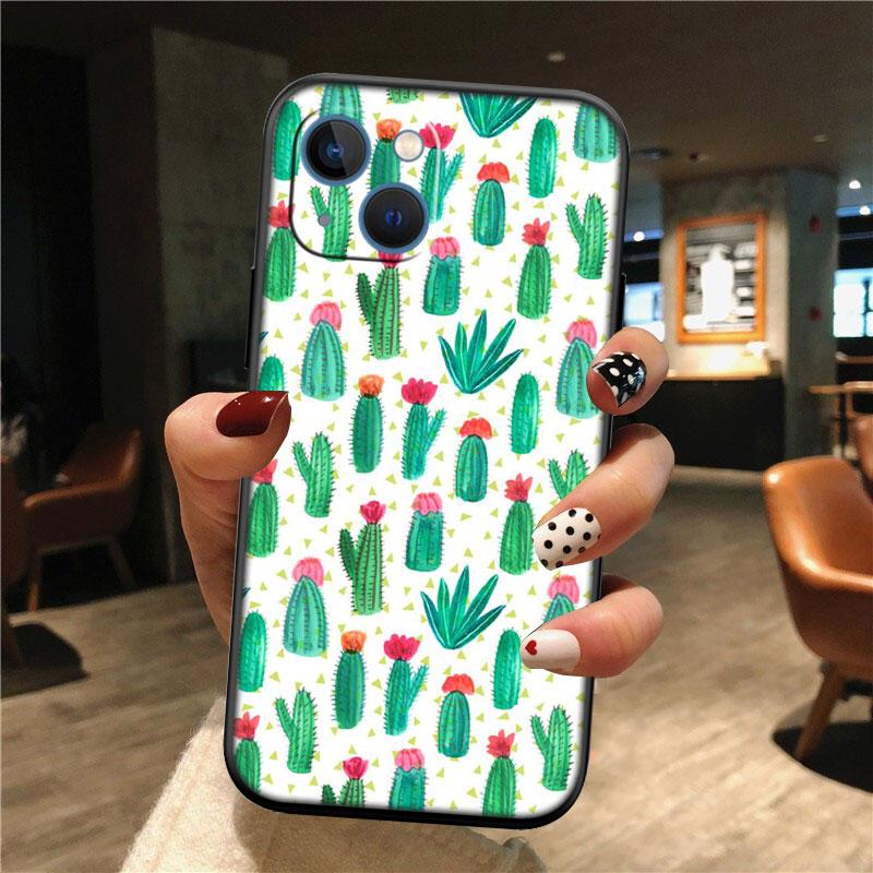 IK74 Watercolour Cacti New High-End Shell Phone Case for Redmi Note 13 14 Pro+ Plus A3 A3X 13X 13C 13R 14S 14C 14R