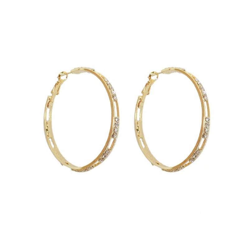 Серьги с преувеличенными стразами серьги женская мода темперамент интернет-знаменитость хипстерские серьги серьги с серебряной иглой 925 пробы