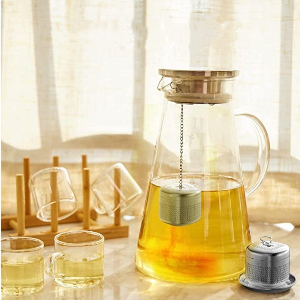 Extended Chain Hook Stainless Steel Tea Infuser Ball Extra Fine Mesh Ball Shape Loose Tea Steeper Brew Tea Mesh Filter Strainer