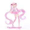 Новая Аниме Фигурка Хатсуне Мику Мику Kawaii Коллекционная Модель Розовая Сакура kawaiii Кукла Коллекционная Модель Игрушки Декор для Торта