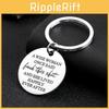 Вдохновляющий брелок из нержавеющей стали в подарок жене, друзьям, сестре с современным художественным дизайном