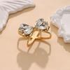 2pcs Fixed Decorative Bowknot Scarf Buckle Alloy Scarfs Clasp Minimalist Scarf Clips  for Women