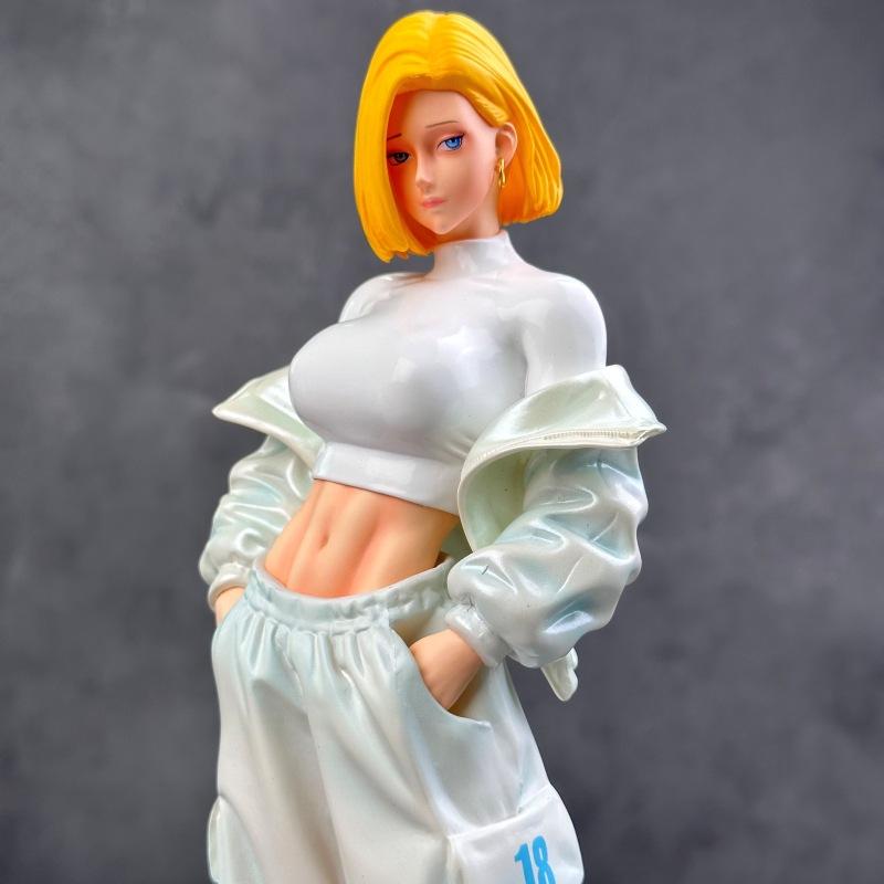 Dragon Ball Figure JT Cyborg No. 18 Standing Two-Dimensional Girl Anime Model Desktop Ornament Wholesale