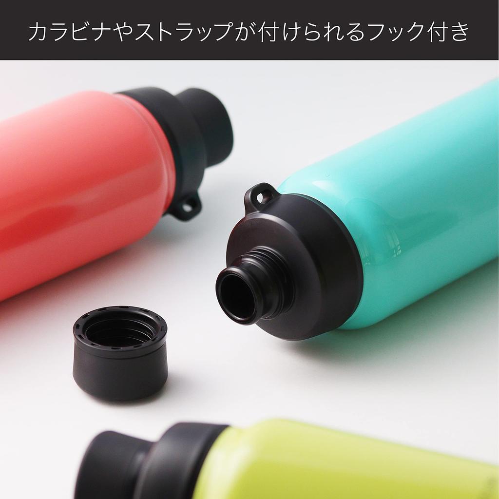 The-peacock Thermos Industry (The-peacock) Peacock Stainless Steel Water Bottle, Straight Drink, Citron, 600ml, AJD-61 CT