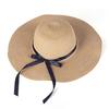 Women Straw Hat Wide Brim Lace-up Lightweight Quick-Drying Hat Hiking Sun Protection Hat Walking Neck