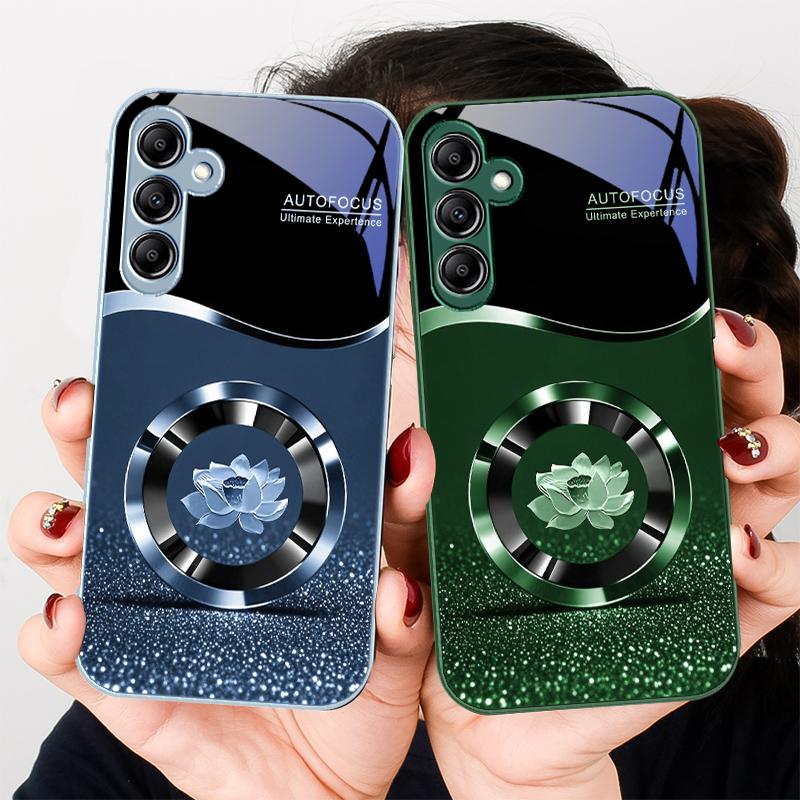 Круглый Лотос Золотая Точка Для Samsung A 20 30 22 23 24 25 26 31 32 33 34 35 42 50 51 52 53 54 55 56 70 71 72 73 стеклянный чехол для телефона