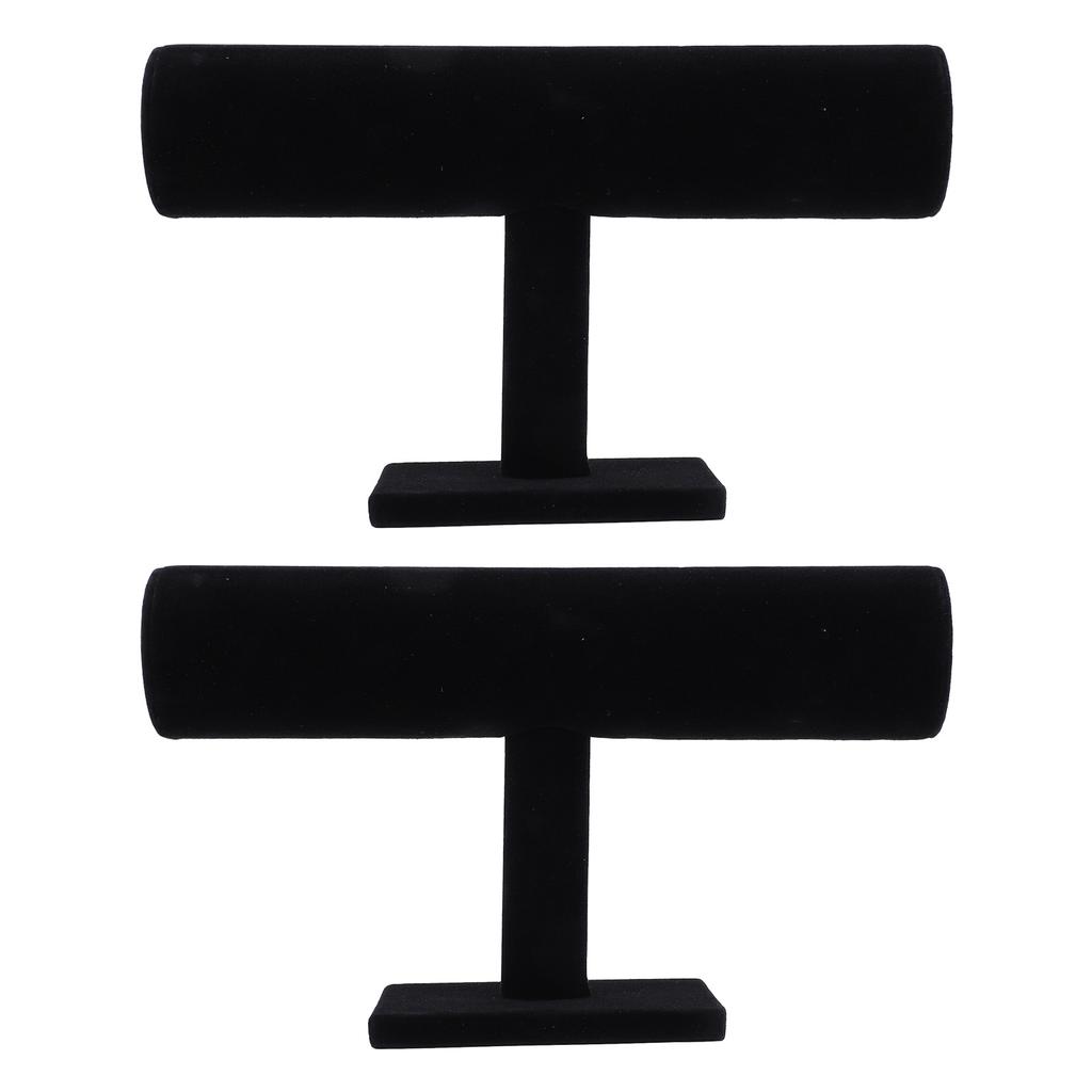 2pcs T Bar Bracelet Organizer Display Stand Organization Display T Shaped Bracelet Holder for