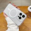 Роскошный магнитный беспроводной чехол для Magsafe для iPhone 17 16 15 14 13 12 11 Pro XR XS Max Plus Mini Прозрачная задняя крышка