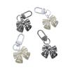 1Pc Vintage Bowknot Keyring Simple Style Y2K Bow Keychain  Bag Pendant Backpack Hanging Diy Accessories