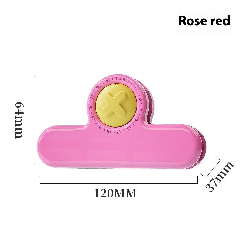 Creative Magnetic Timing Bag Sealing Clip Dopamine Moisture-Proof Snack Chip Clamp With Date Circle Food Fresh-Keeping Sealer