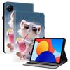 Для Xiaomi Redmi Pad SE 4G 8,7 дюйма Кожаный чехол с принтом и подставкой, Чехол для планшета со слотами для карт