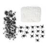 200g Halloween Spider Webs Stretch Cobwebs with 215 Plastic Spiders for Halloween Haunted House Indoor Outdoor