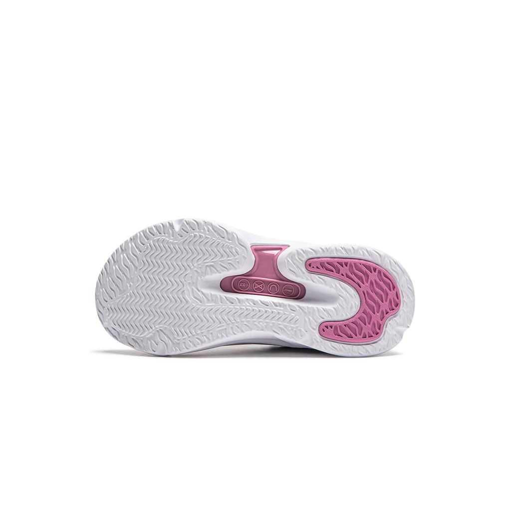 Li Ning Детские удобные универсальные низкие повседневные кроссовки Детские кроссовки Розовый YKNU068-4