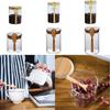 Transparent Storage Glass Jar Leakproof Moisture Proof Sealed Can with Bamboo Lid Coffee Bar Station Organizer Kitchen Supplies