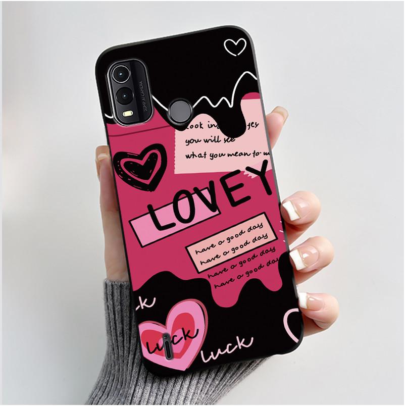 Black Case For Nokia G11 Plus Unique Design Black Cat Holding A Basket Pattern Shell Jelly Color Anti-scratch Soft Casing