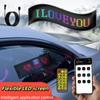 LED Flexible Display Screen, APP Bluetooth-Controlled Car Advertising Screen, Full-Color Scrolling Text Soft LED Screen for Car Rear Window