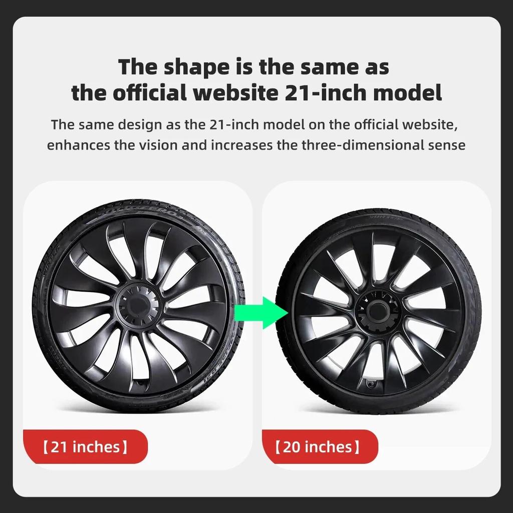 Для Tesla Model Y 20-дюймовая центральная крышка ступицы колеса ABS Украшение Колпачок колеса Tesla Автоаксессуары Внешний углеродное волокно Черный Красный