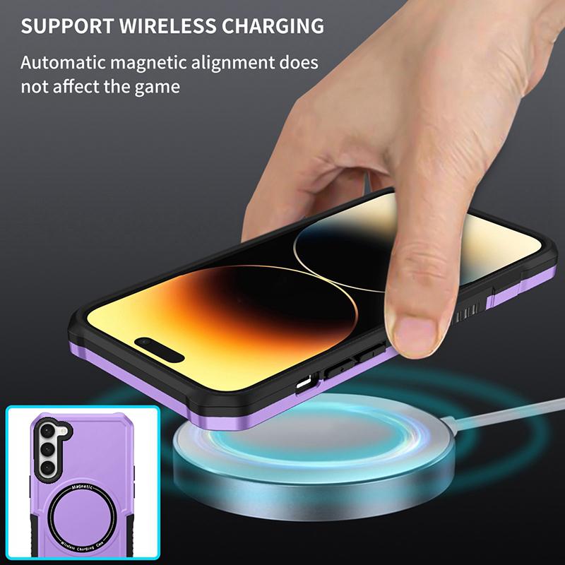 Магнитный чехол для беспроводной зарядки Magsafe для Galaxy S21 S22 S23 Ultra Plus S20 S21 Fe 5g, чехол для телефона Samsung Note 20 Ultra