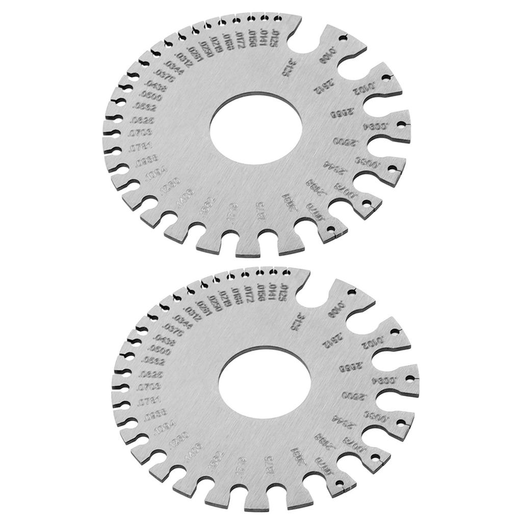 2 шт. Толщиномеры из нержавеющей стали Профессиональный стандартный толщиномер для сварки металлических листов