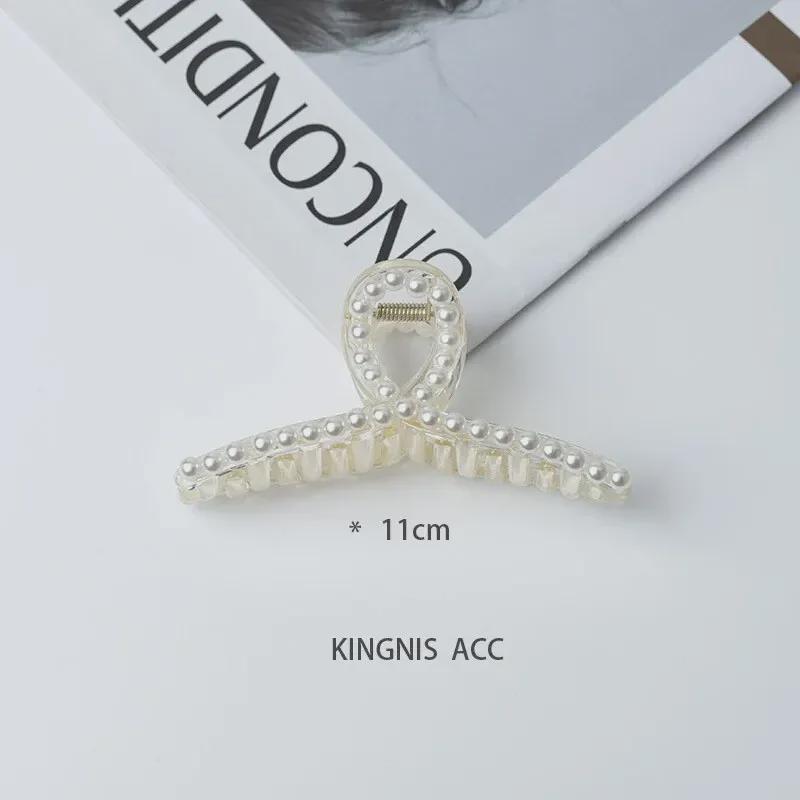 Набор из жемчужных клипс в корейском стиле: Шикарные большие и маленькие шпильки для затылка
