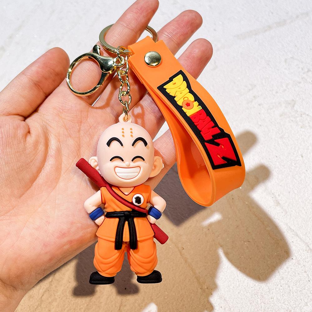 Брелок Dragon Ball Z Аниме Супер Сайян Гоку Фигурка Милый Брелок Подвеска на Сумку Украшение для Машины Аксессуары для Ключей Детская Игрушка Рождественские Подарки