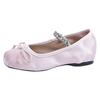 Модные роскошные балетки со стразами, женская обувь, новинка 2024 года, весна-лето, ретро-атласные туфли Мэри Джейн, туфли на плоской подошве для женщин, Zapatos De Mujer