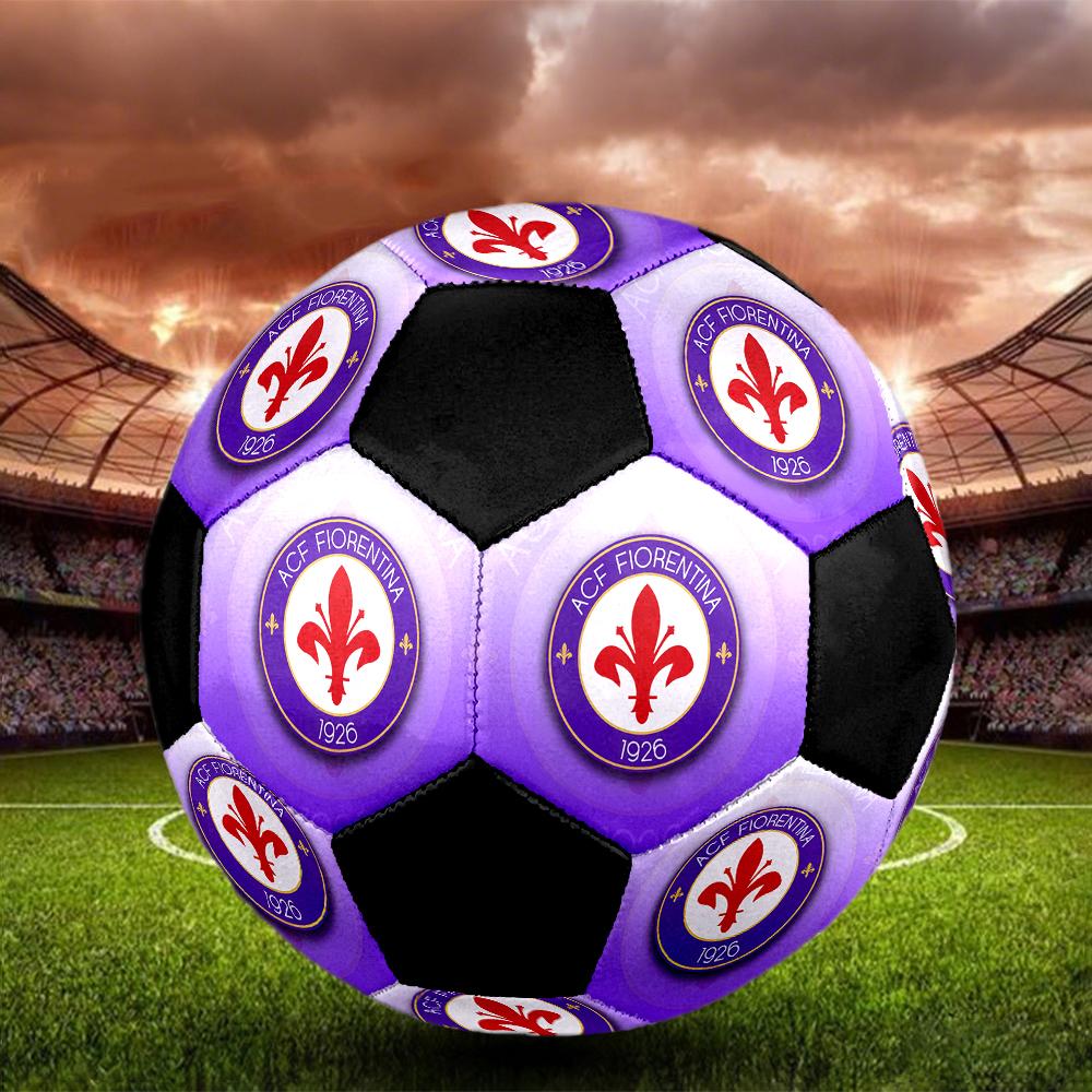 РАЗМЕР 5 Футбольный мяч ACF Fiorentina Цветной Для всех возрастов Машинная строчка ПВХ Готов к соревнованиям Прочный Высокий отскок