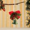 025 Christmas Bell Pendant Christmas Tree Decor Mini Handwoven Pendant