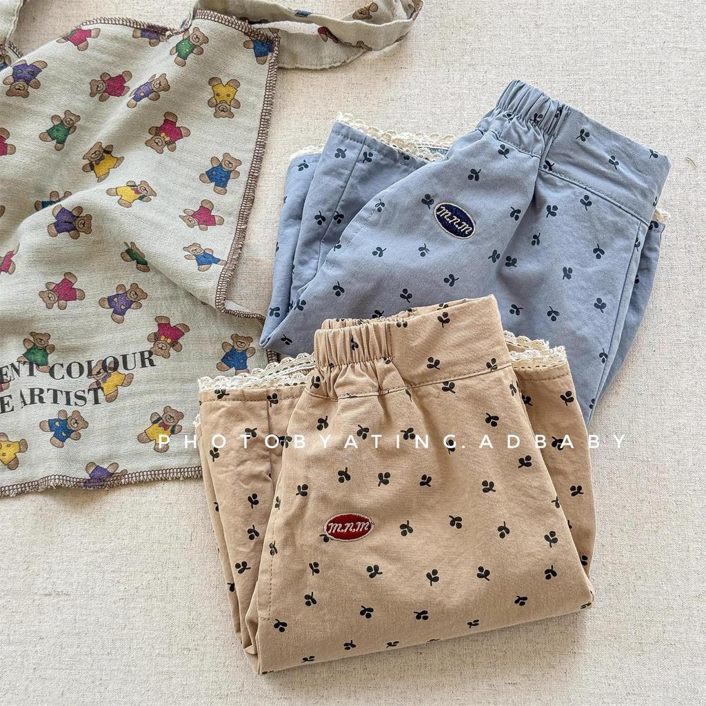 Zhili Kids Шорты из голубого кружева в корейском стиле для девочек