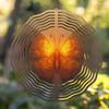 10 Inch Metal Wind Chime with Butterfly Design for Garden Patio Balcony Decor All Season No Electricity Needed