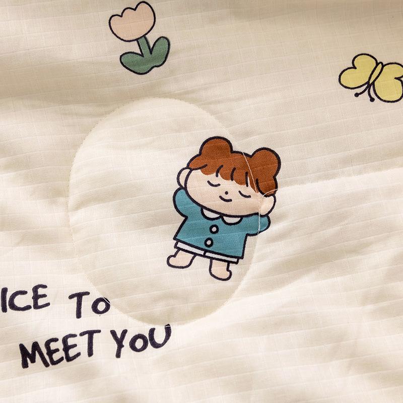 Новая вафельная пряжа, хлопковое детское летнее одеяло, двухслойная пряжа, воздухопроницаемый чехол