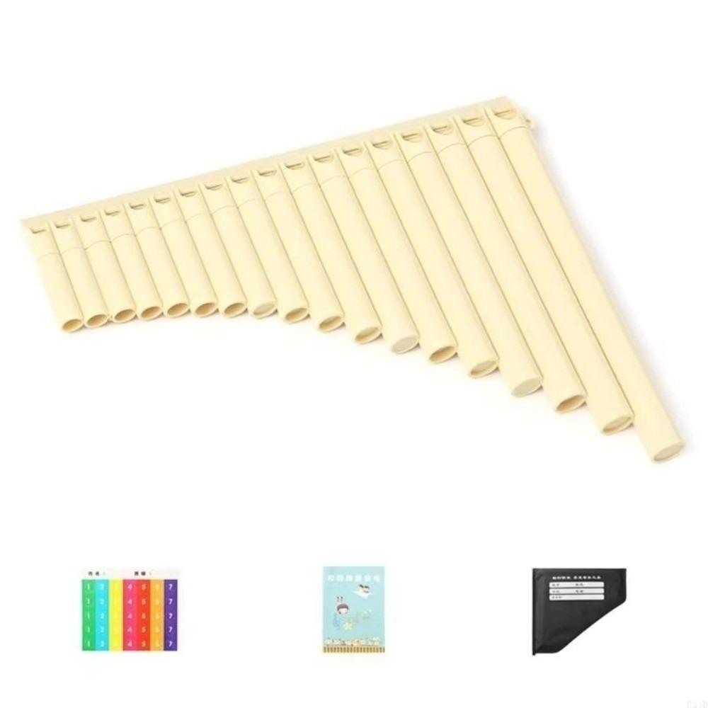18 Pipes Pan Flute Portable Wind Instrument Beginner Friendly C Scale Panpipe Practice Instrument