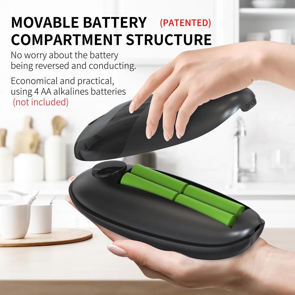 Портативный автоматический консервный нож Электрический открыватель для банок Открыватель для консервов Фрукты Мясные консервы Открывающая машина Обеденные кухонные гаджеты