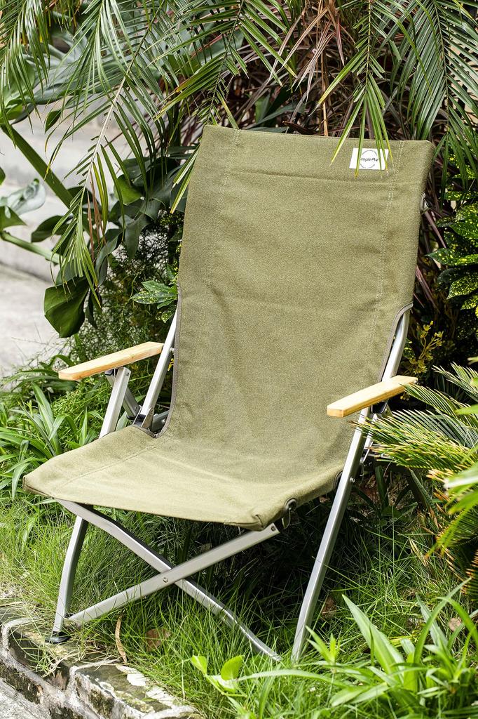 Simpleme Outdoor High Back Low Chair Ультралегкий складной алюминиевый стул для кемпинга с высокой спинкой Грузоподъемность 120 кг Высота сидения 31 см Подходит для