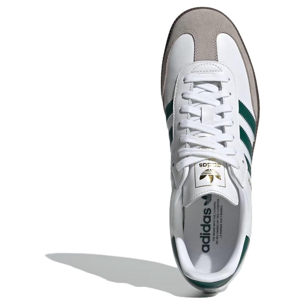 Adidas Samba OG Cloud White Collegiate Green Мужские кроссовки Clear-Granite JH8797