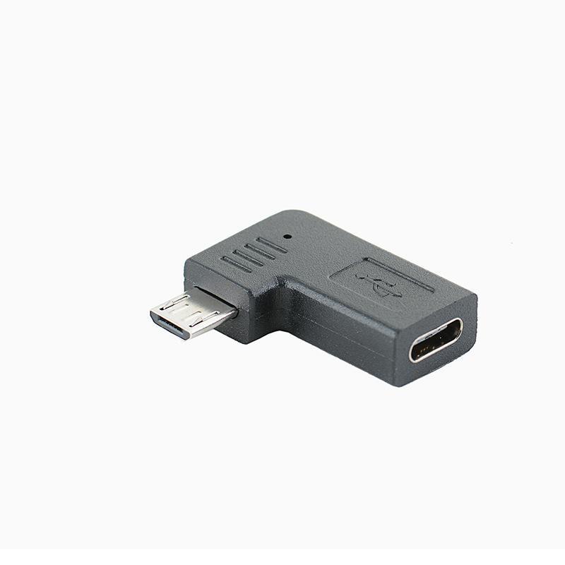 Угловой OTG-адаптер Type C на Micro USB, плотная посадка, без люфта, для быстрой зарядки и синхронизации данных, для всех Android-смартфонов