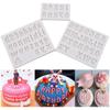 Large Molds Numbers Letters Silicone Mold 3D Fondant Mold Cakes Decorating Tools DIY Kitchen Bakeware