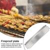 Grill Burner Cover Stainless Steel Heat Plates Shields Stable Construction Protection Baffle for Home Kitchen
