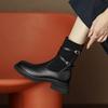 Thick-soled Martin Boots Women's 2025 New Autumn Brown Boots Women's Socks Boots Thin Boots British Style Small Short Boots