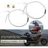 42" Stainless Steel Throttle and Idle Cable Set Fit for Harley Davidson 1996-UP, Idle Cable Set with 90° Elbow Fitting Replace 56579-02A
