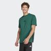 Adidas Unisex Essential 3s Single Jersey Tee Casual Daily Cotton Short Sleeve Tee Green