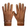 Gloves Autumn and Winter Men's Warm Touch Screen Anti-skid Cycling Outdoor Ski Cycling Windproof Plus Fleece Suede