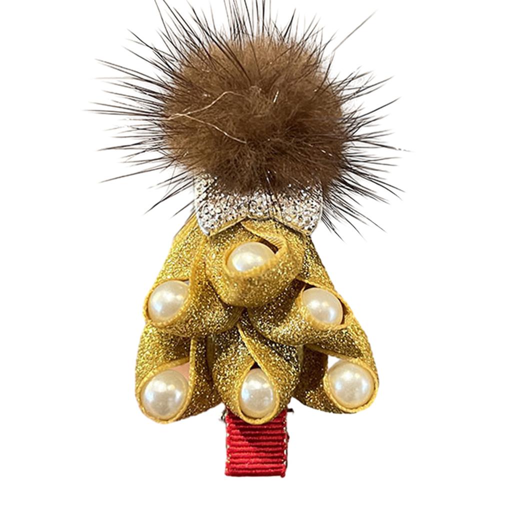 Милые заколки для волос в виде рождественской елки, горячие девушки, блестящая заколка для волос в виде рождественской елки, праздничная заколка для волос для женщины, заколка для волос для хвостика