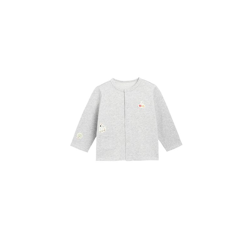 Whitewheat Kidsren's 26 Spring New Long-Sleeved Tops for Boys and Girls, Fashionable Casual Cotton Cardigan Jackets