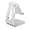 Tablet Stand Aluminum Alloy Lightweight Silver Desk Tablet Holder Mobile Phone Stand