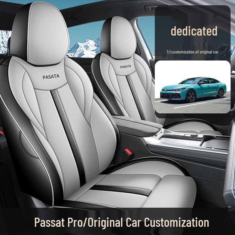Volkswagen Passat PRO Leather Seat Covers: All-Season Full Coverage Cushions for 25 Models