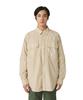 Garment Dyed Convertible Shirt Long and XL SH-25AU002, Sleeve, Men's Women's, IVORY,