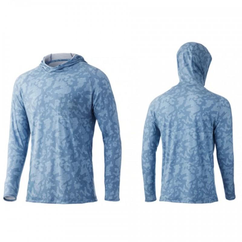 Quick-Dry Hooded Fishing Shirt Men Women UV Protection Long Sleeve Outdoor Sportswear Lightweight Breathable