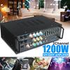 1200 Watt Professional Audio Home Stereo Amplifier Home Theater Amplifiers Audio Black 12/220 Volt